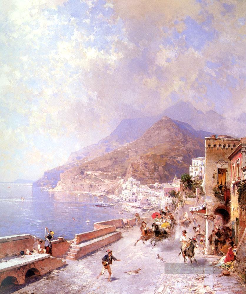 Amalfi Venedig Franz Richard Unterberger Ölgemälde
